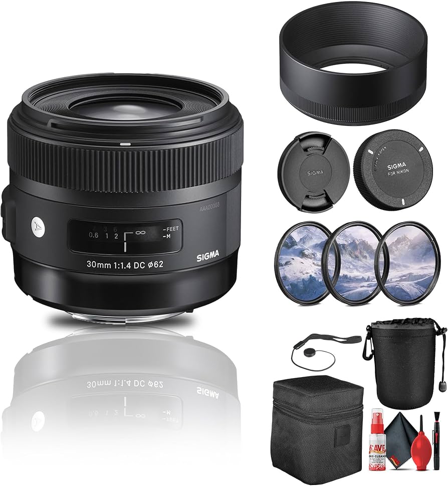 Amazon.com : Sigma 30mm f/1.4 DC HSM Art Lens for Nikon F (301-306
