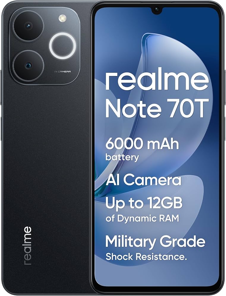 realme Note70T Unlocked Android Mobile Phone 4+256GB Octa-Core