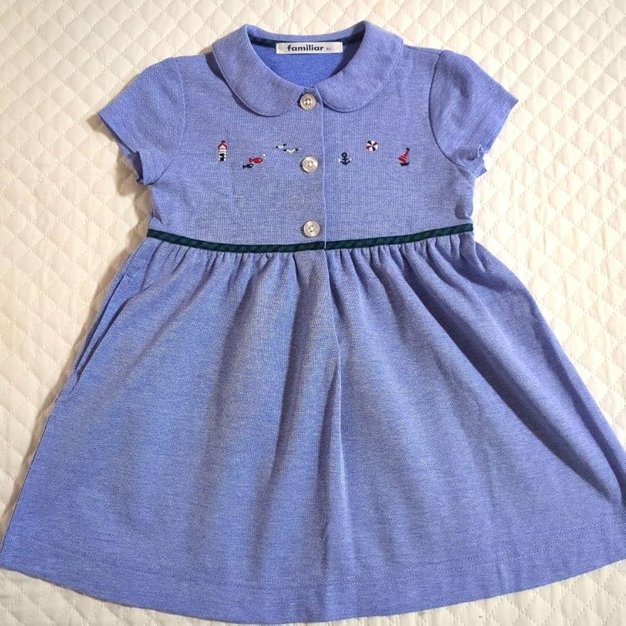 Amazon.co.jp: ファミリア ワンピース マリン 半袖 ファミリアチェック