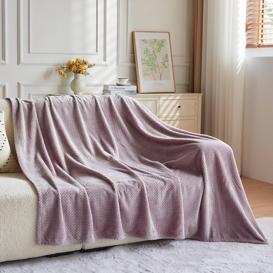Amazon.com: NEWCOSPLAY Super Soft Throw Blanket Light Purple