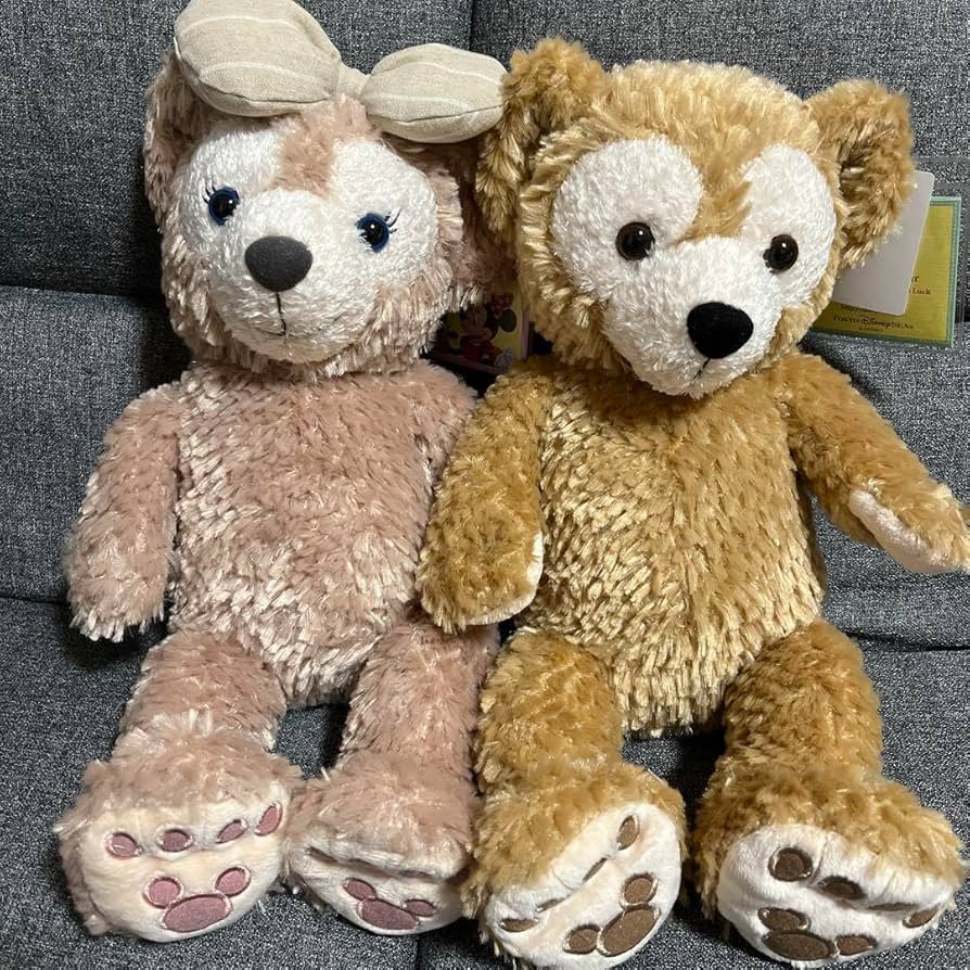 Amazon.co.jp: ダッフィーとシェリーメイのぬいぐるみセット JCB