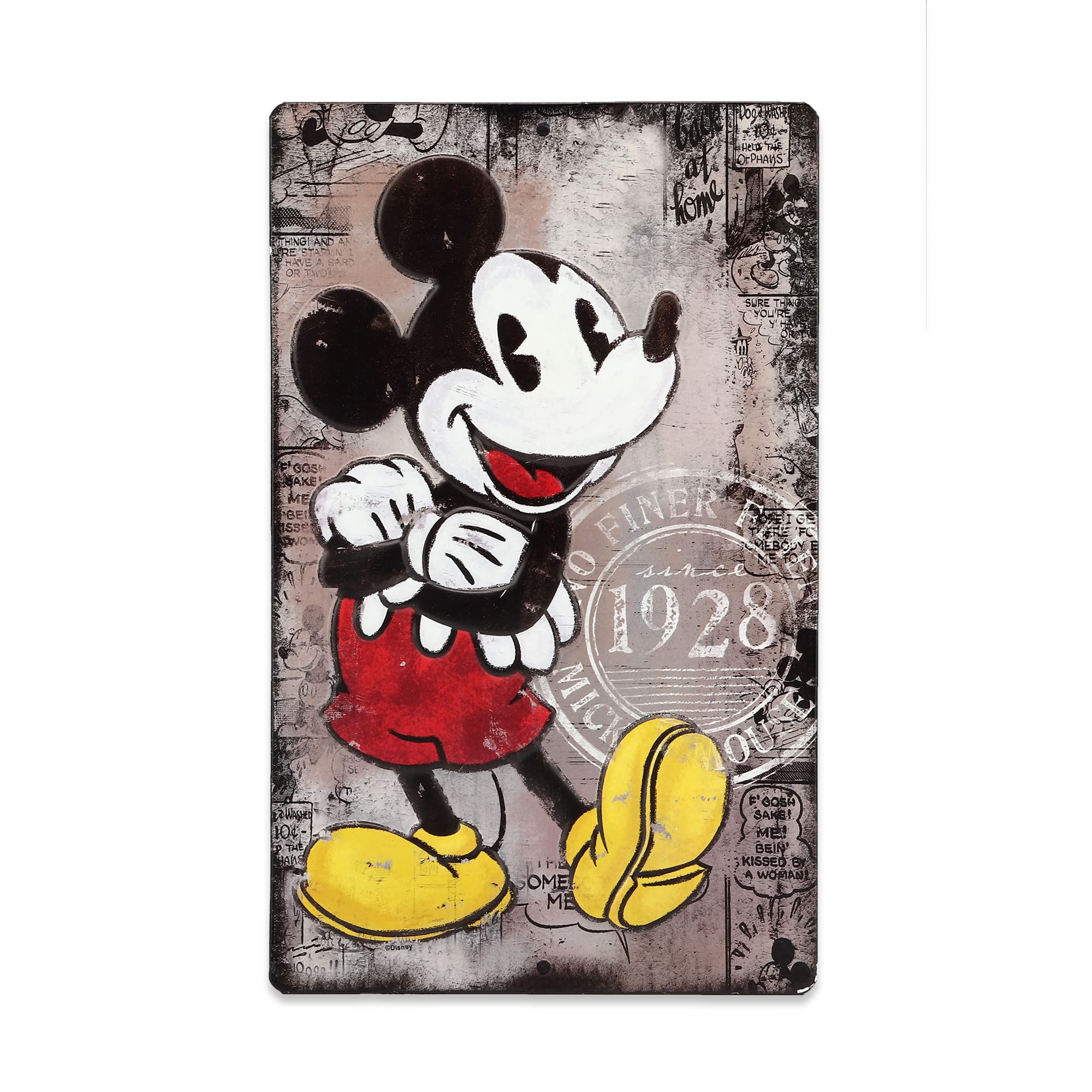 Amazon.co.jp: Disney Mickey Mouse Since 1928 メタルウォールアート