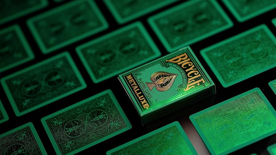 Amazon.co.jp: Bicycle Metalluxe グリーントランプ - プレミアム