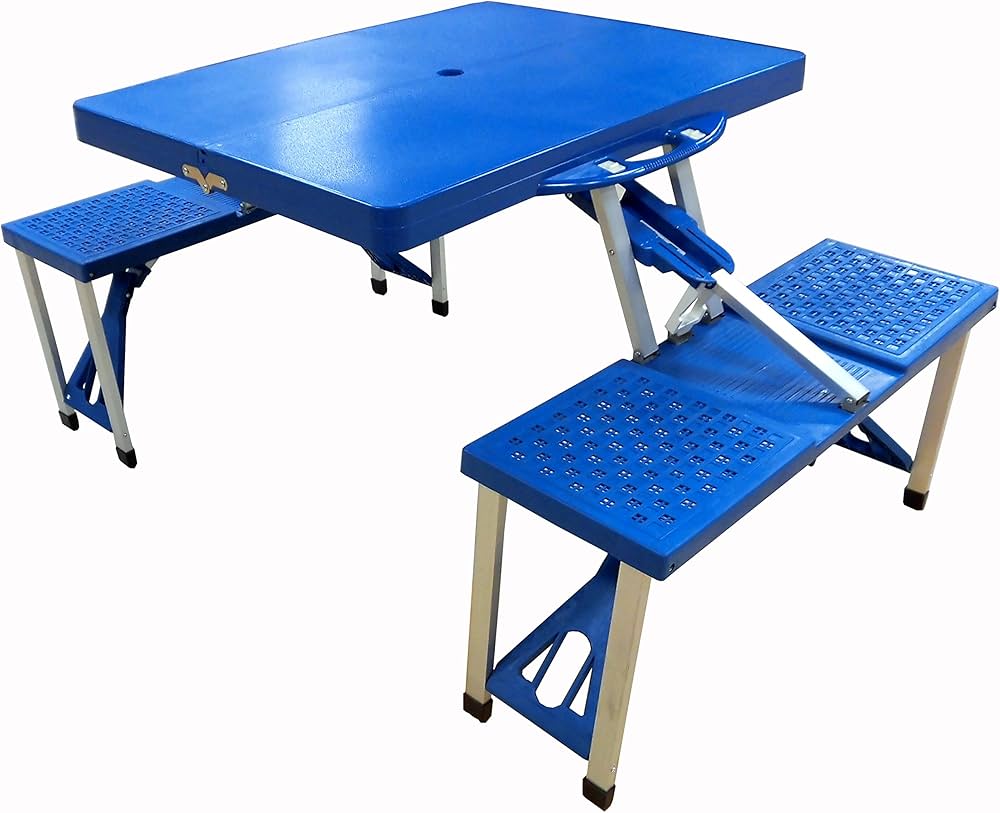 Amazon.co.jp: キャプテンスタッグ アルミピクニックテーブル(ブルー