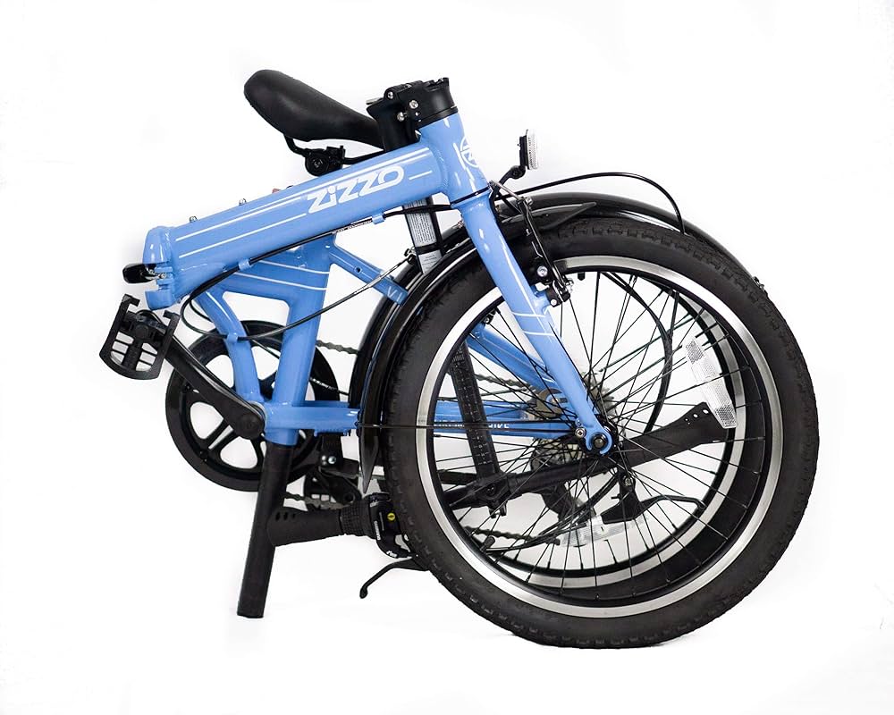 Amazon | ZiZZO Via 20インチ 折りたたみ自転車 軽量アルミフレーム