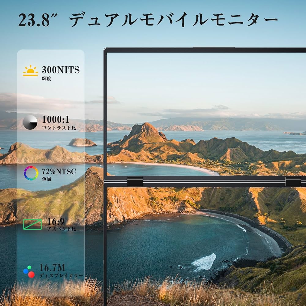 Amazon.co.jp: KEEPTIME デュアル モバイルモニター 15.6インチ