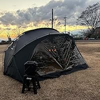 Amazon.co.jp: DRASOUL 多功能ドームテント 撥水加工 煙突付き 日除け