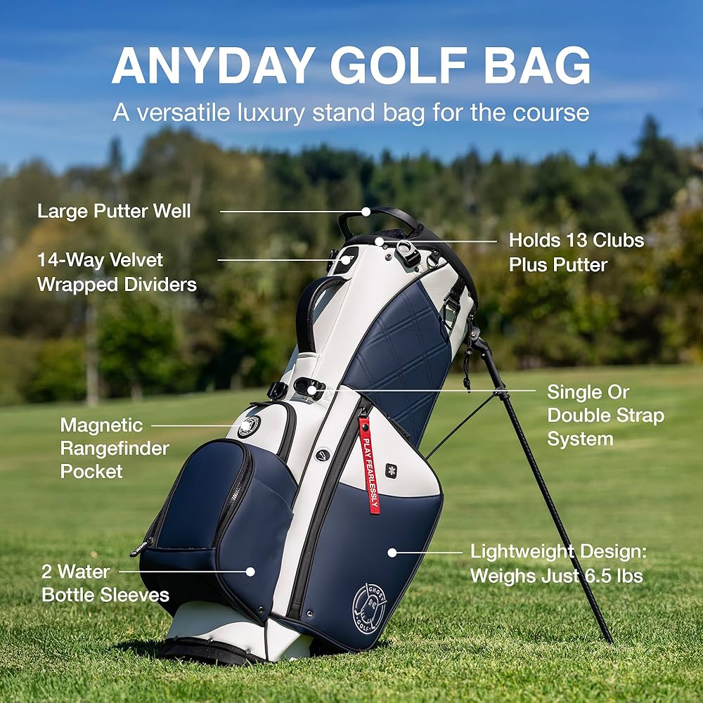 Amazon.co.jp: GHOST GOLF キャディバッグ ANYDAY 14分割 11インチ