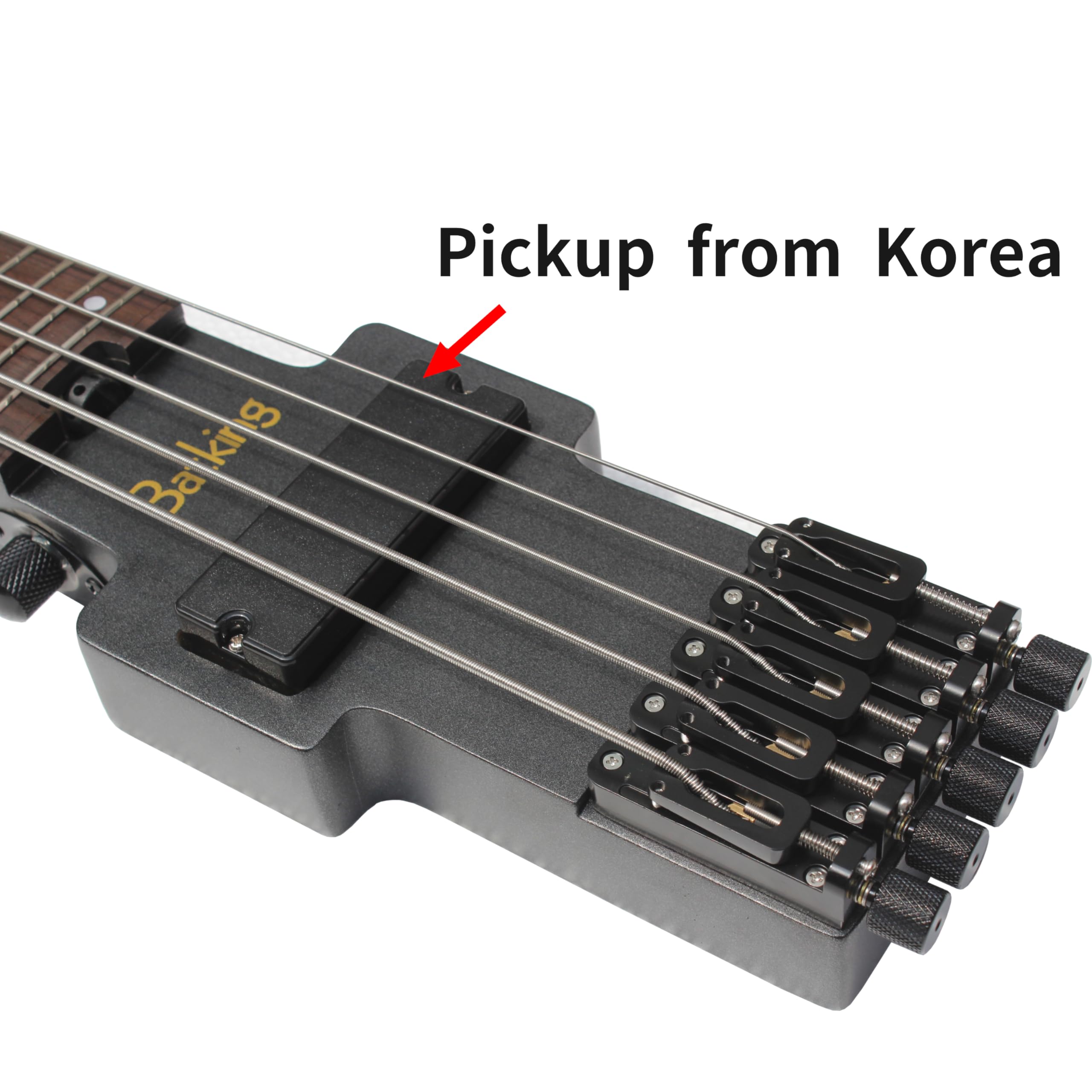 Amazon.com: Batking Travel Bass Guitar Electric Headless Bass, 5