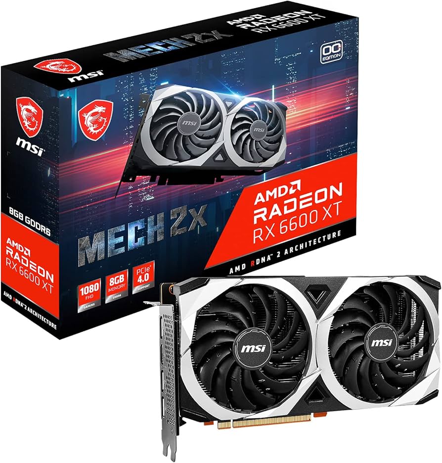 Amazon.com: msi Gaming AMD Radeon RX 6600 XT 128-bit 8GB GDDR6 DP