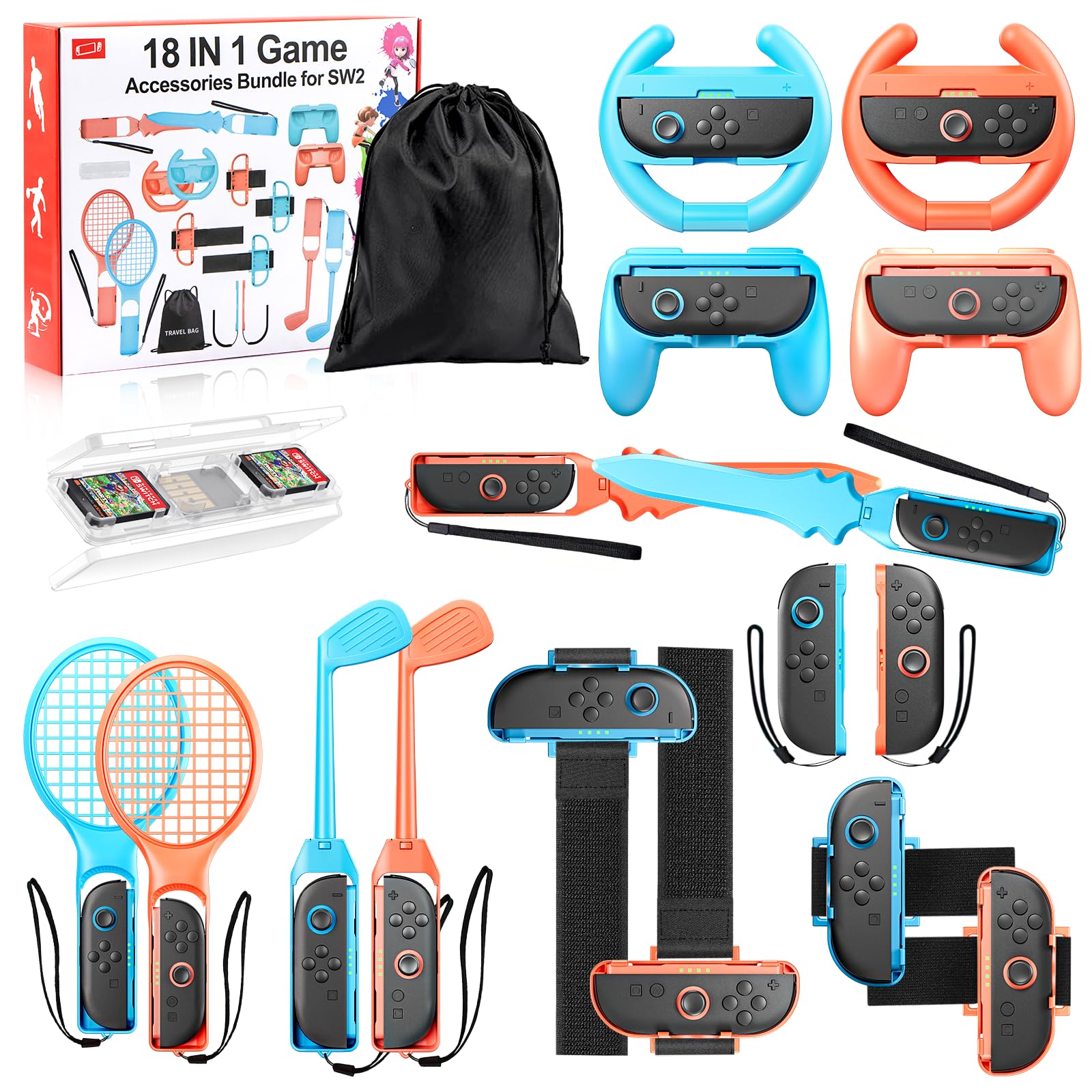 Amazon.com: 18in1 Switch 2 Sports Accessories, for Nintendo 2 2025
