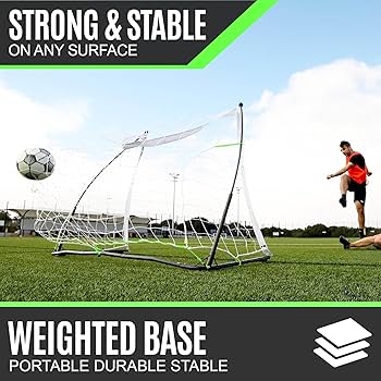 Amazon | QUICKPLAY Kickster Elite 6 x 4フィート ポータブルサッカー