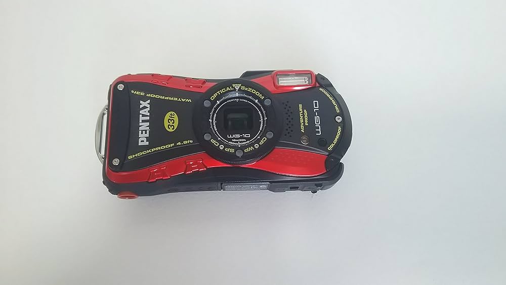 Amazon | PENTAX 防水デジタルカメラ PENTAX WG-10 レッド 1cmマクロ