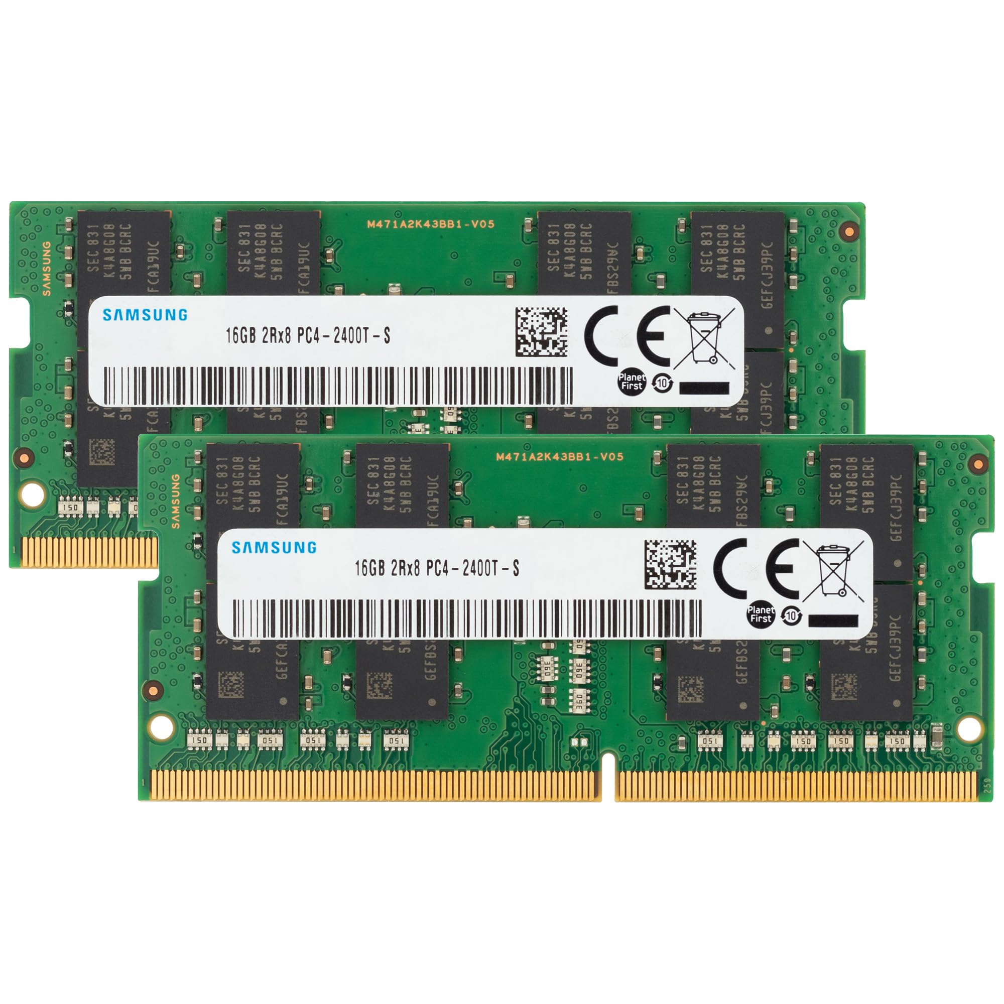 Samsung 32GB (2x16GB) DDR4 2400MHz PC4-19200 (PC4-2400T) CL17
