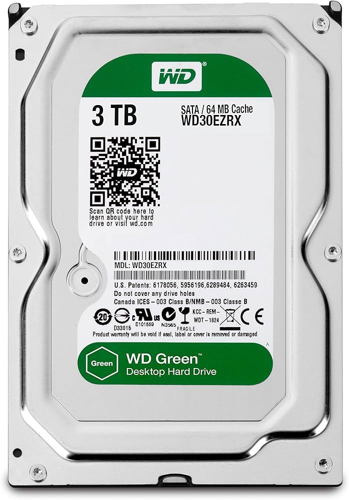 Amazon.com: Western Digital Caviar Green 3 TB SATA III 64 MB Cache