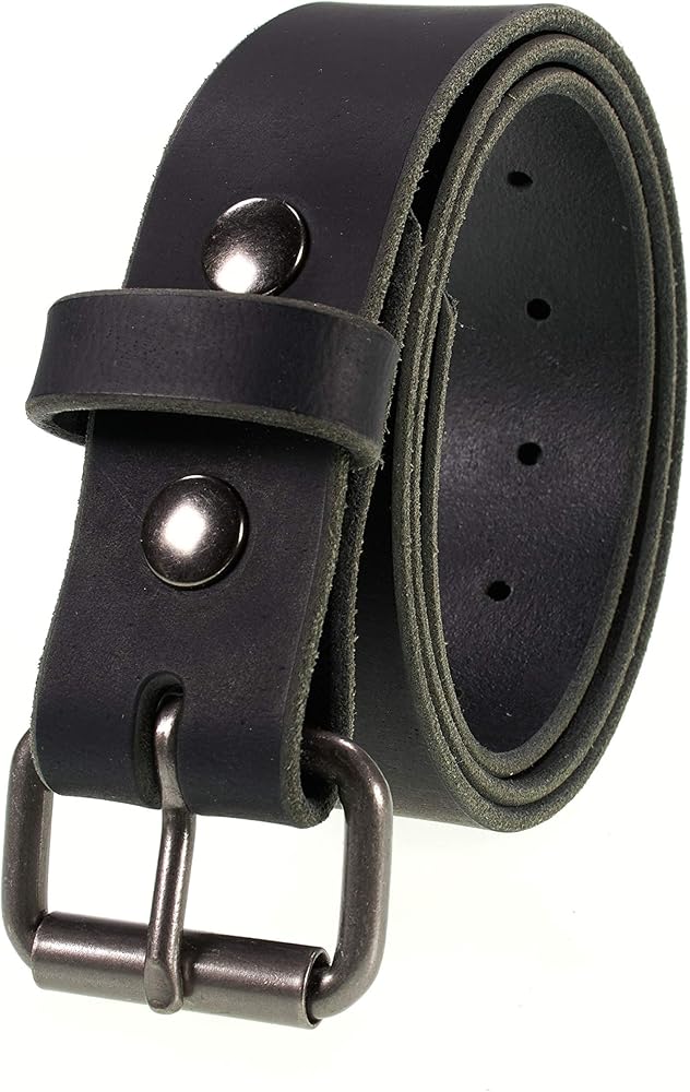 Men's Genuine Buffalo Leather Belt, 1 1/2