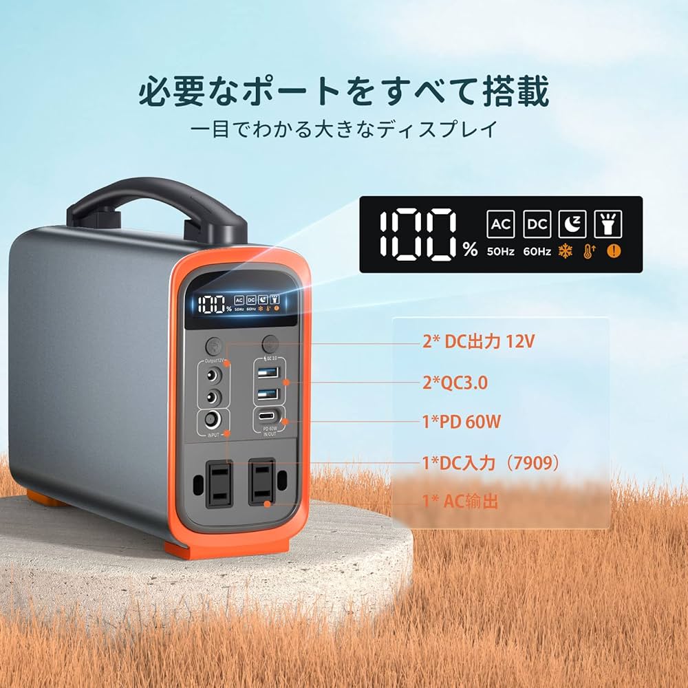 Amazon.co.jp: CTECHi ポータブル電源 ソーラーパネル セット 240W