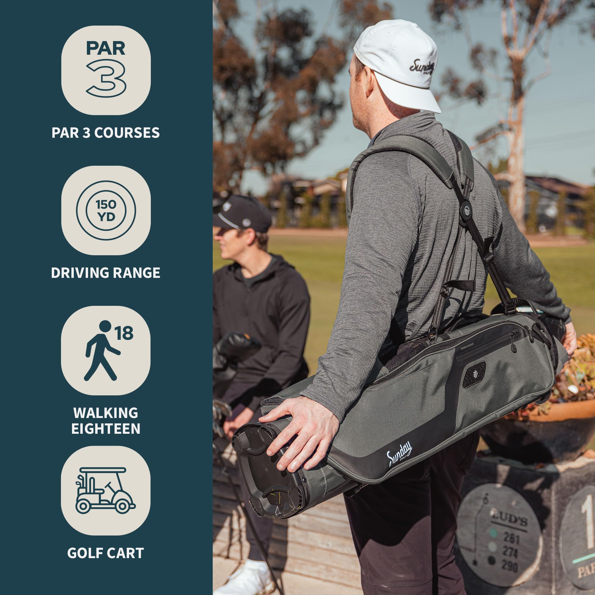 Amazon.co.jp: Sunday Golf El Camino ゴルフバッグ - 軽量スタンド