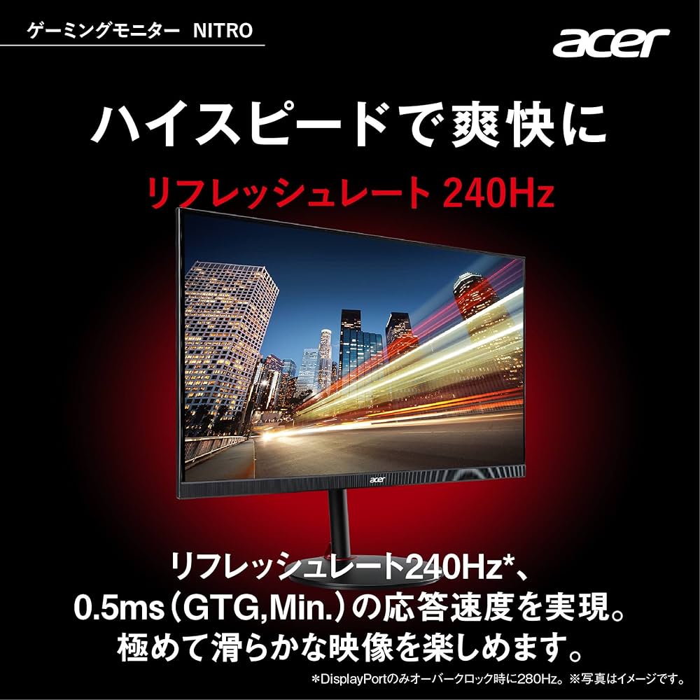 Amazon.co.jp: Acer ゲーミングモニター Nitro XV252QZbmiiprx 24.5