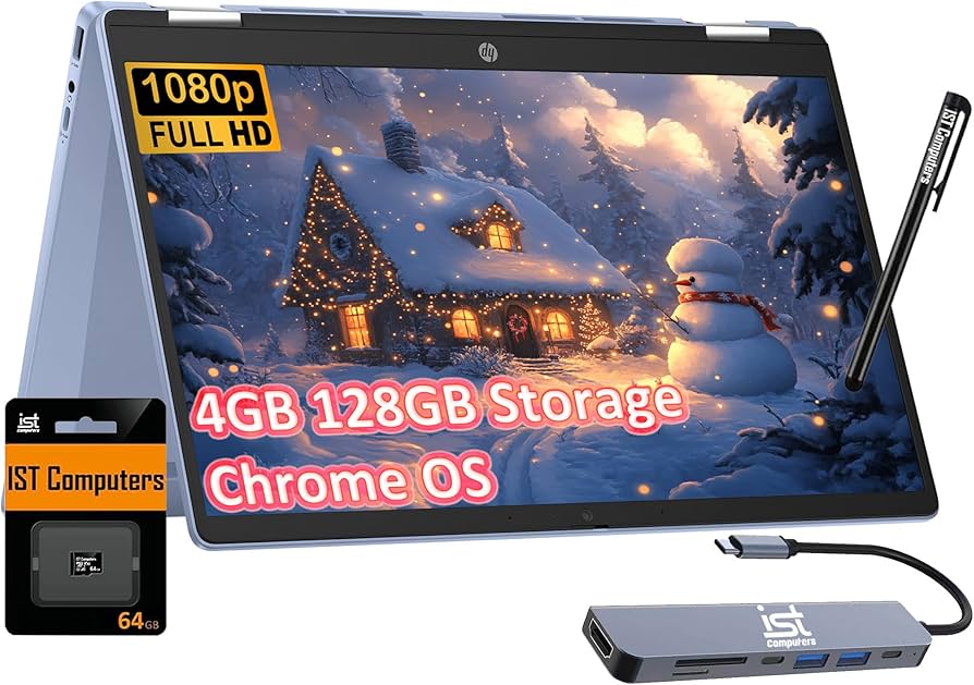 Amazon.com: HP Chromebook X360 14b 2-in-1 Laptop (14