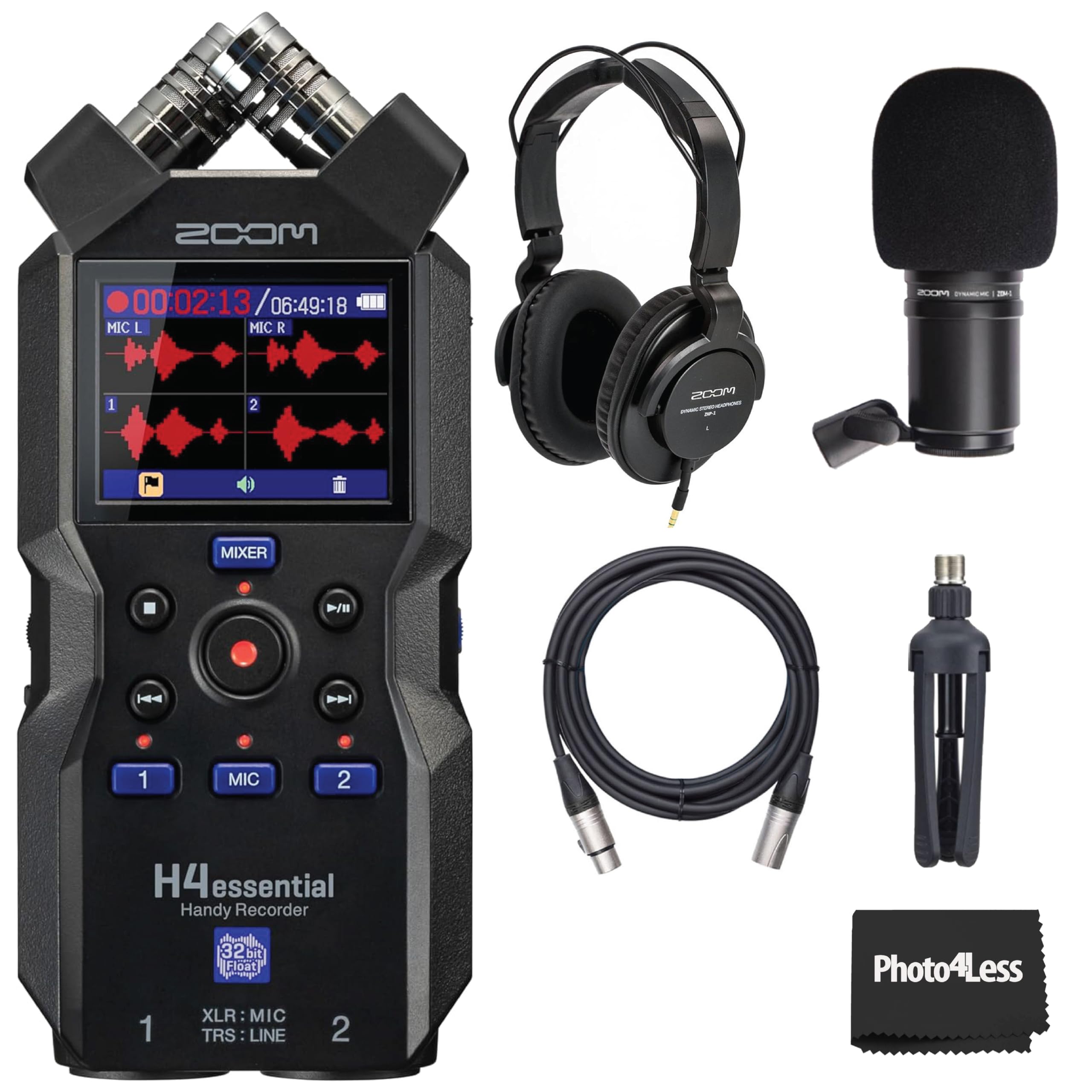 Amazon.com: Zoom H4essential 4-Track Handy Recorder with 32-Bit
