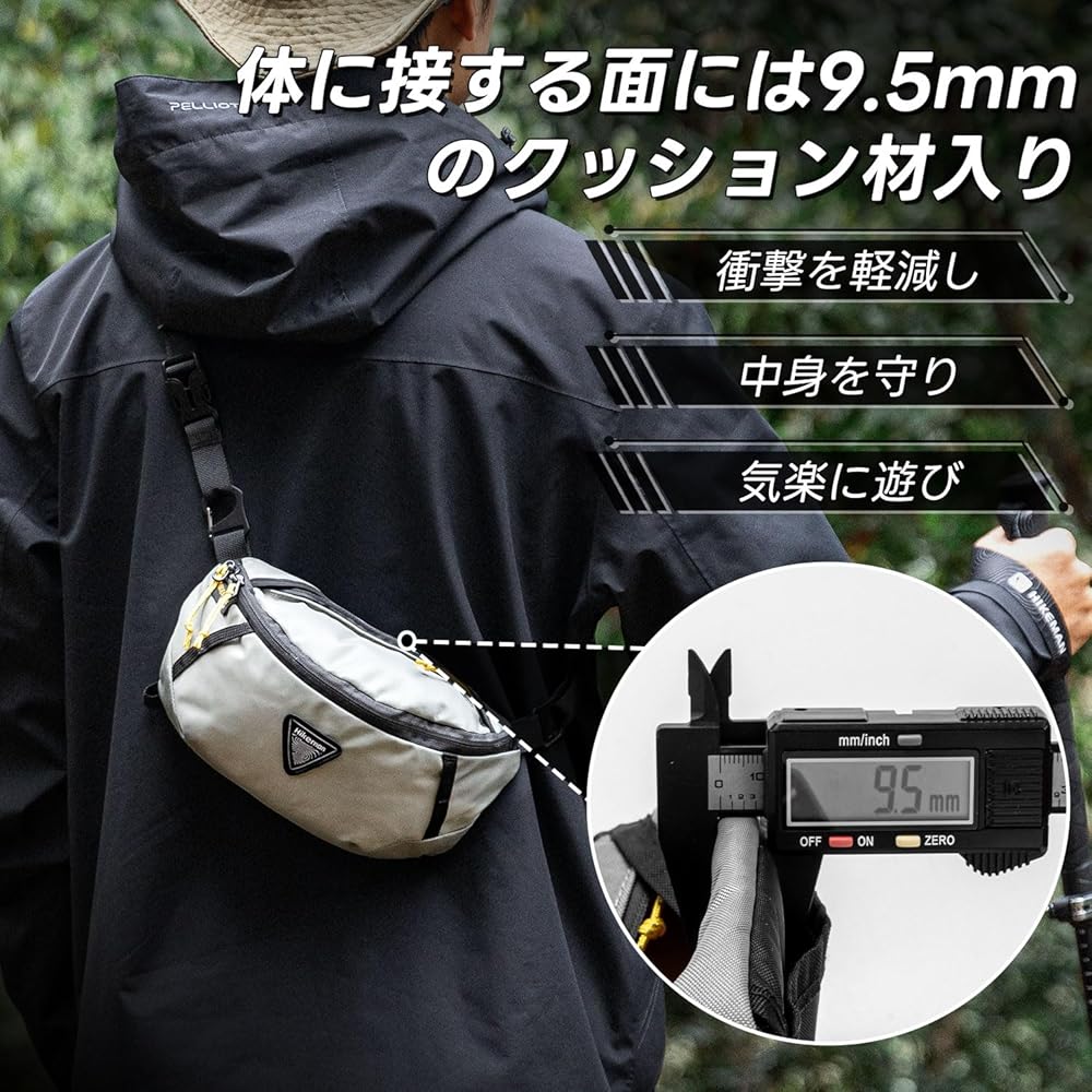 Amazon.co.jp: ウエストバッグ 多機能 ウエストポーチ ボディバッグ