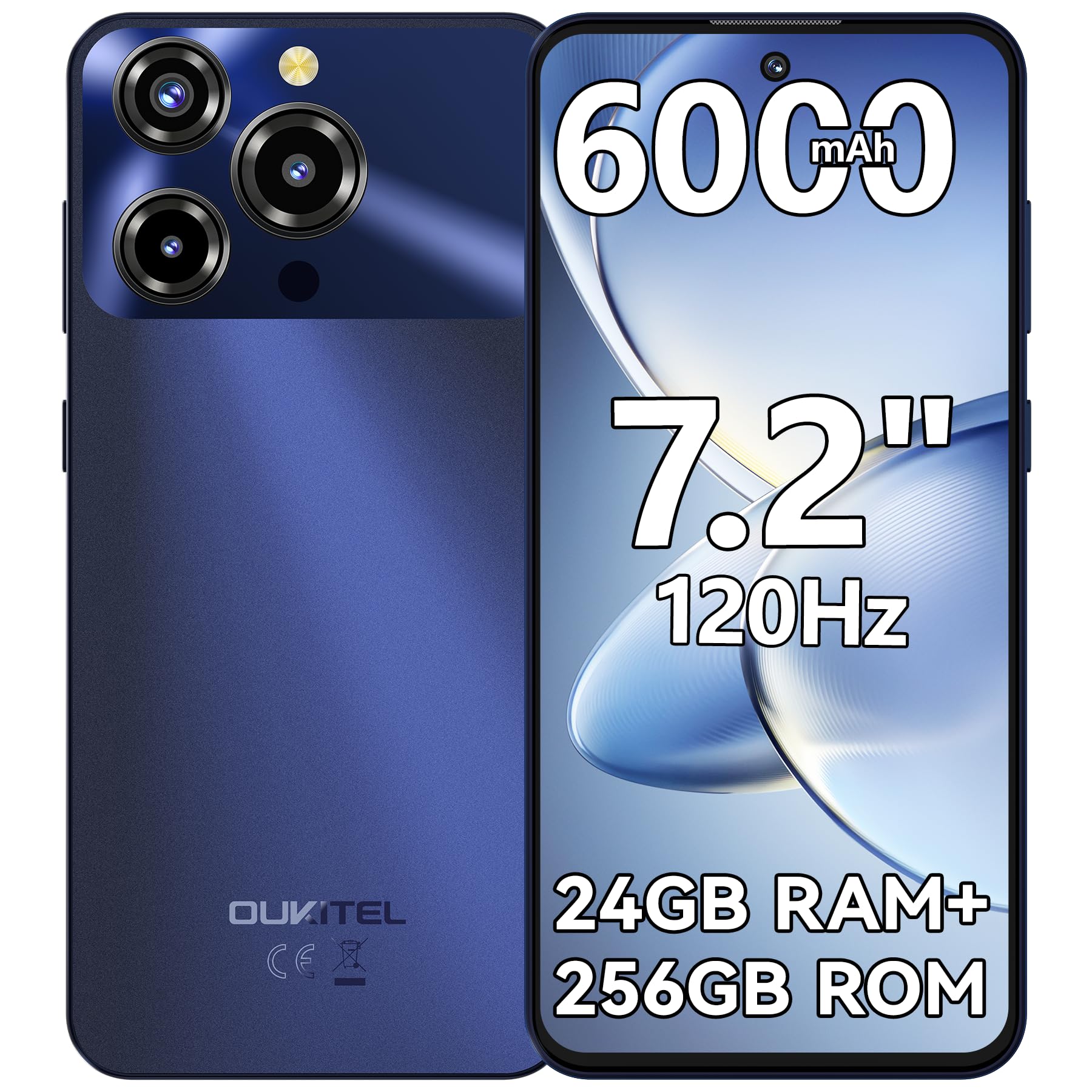 Amazon | OUKITEL SIMフリー スマートフォン 本体 C69 7.2インチ HD 大