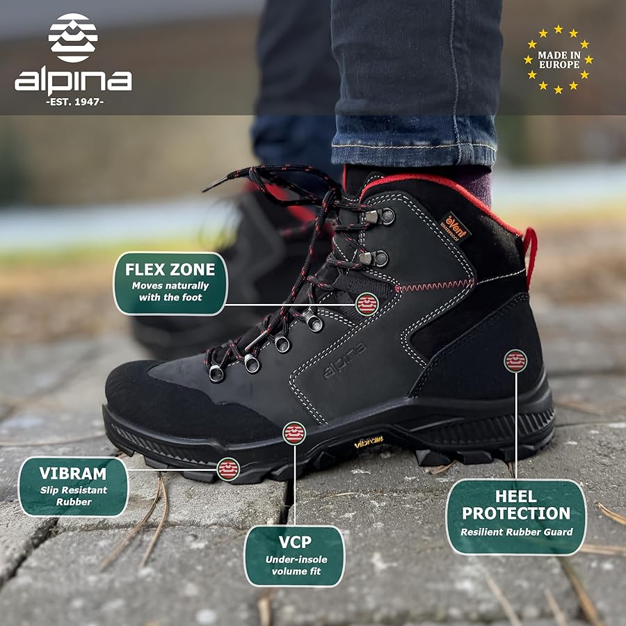 Amazon.com | Alpina HELIOS Premium Men's Hiking Boots Ankle High