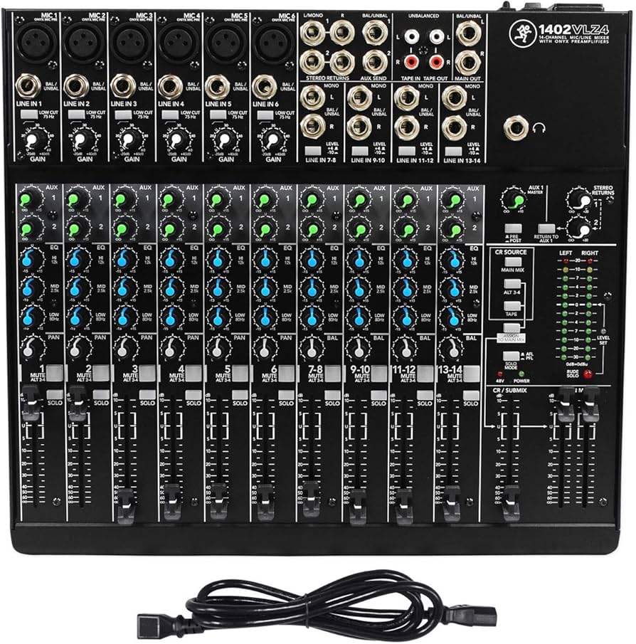 Amazon.com: Mackie 1402VLZ4, 14-channel Compact Mixer with High