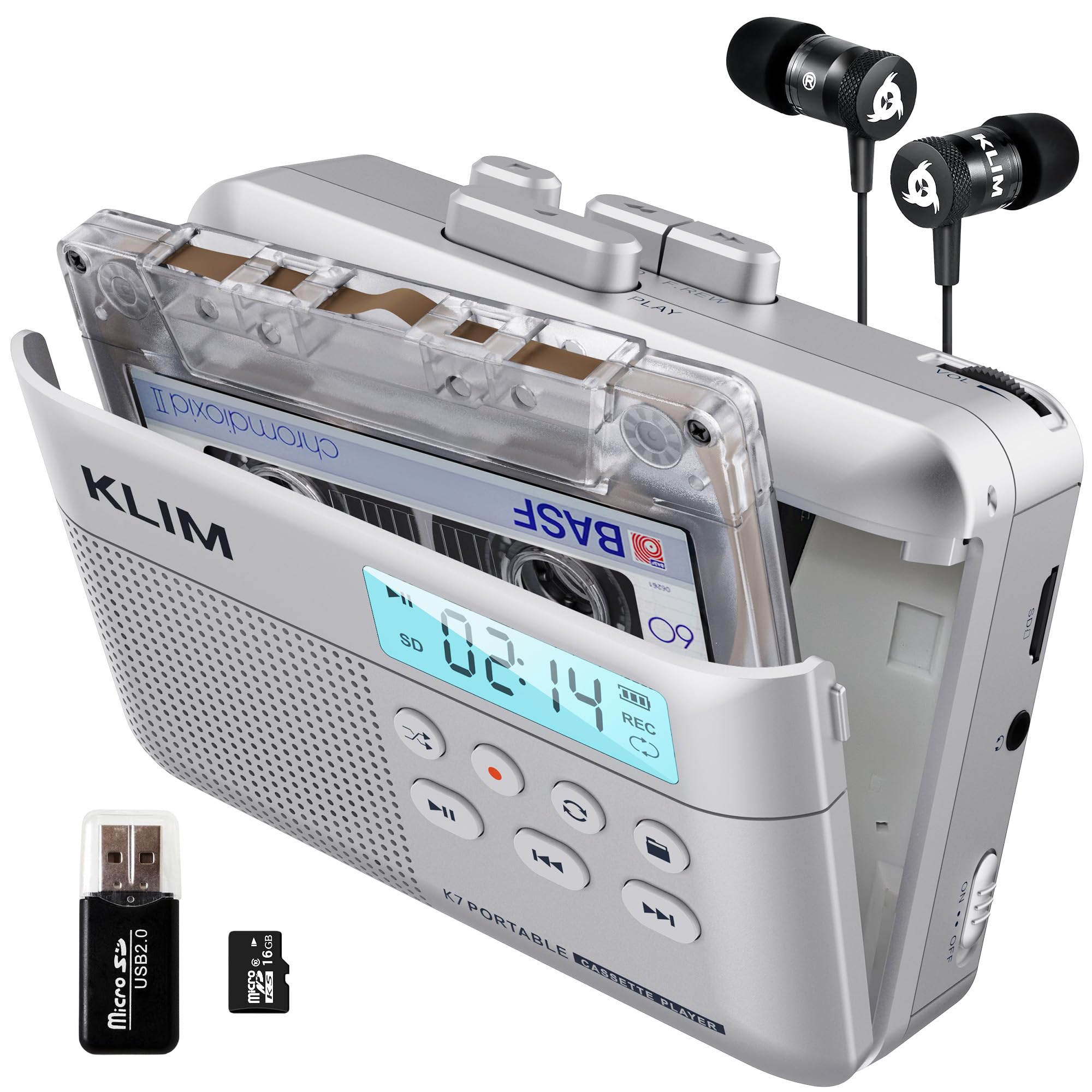 Amazon.com: KLIM K7 Cassette Tape Player - Cassette to MP3