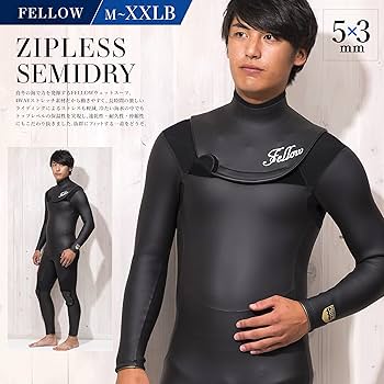 Amazon | FELLOW セミドライスーツ ウェットスーツ メンズ セミドライ