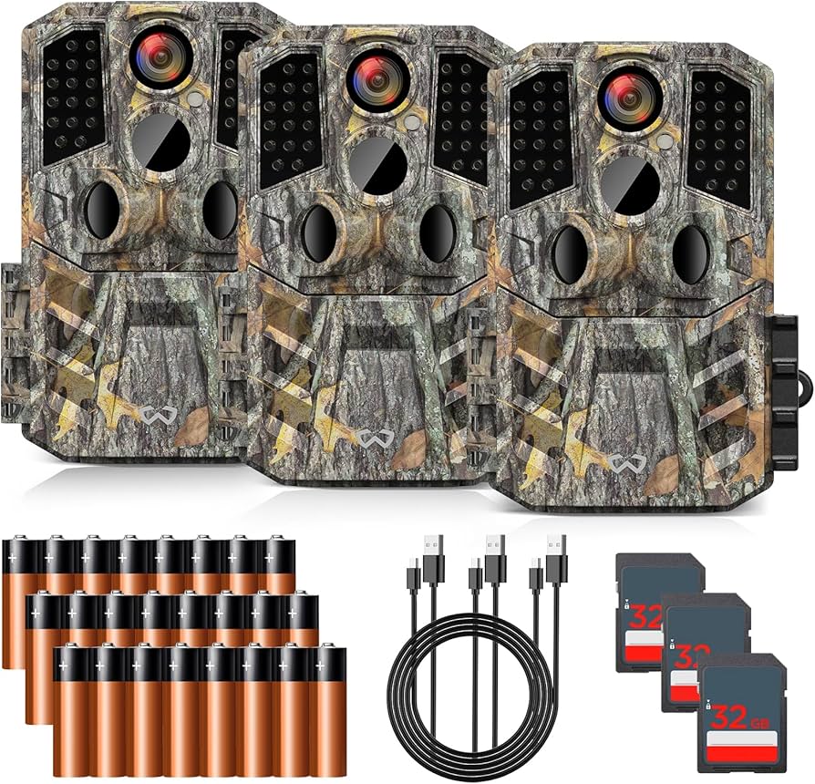 Amazon.com: WOSODA Trail Camera 3 Pack 36MP 1920P HD Game Camera
