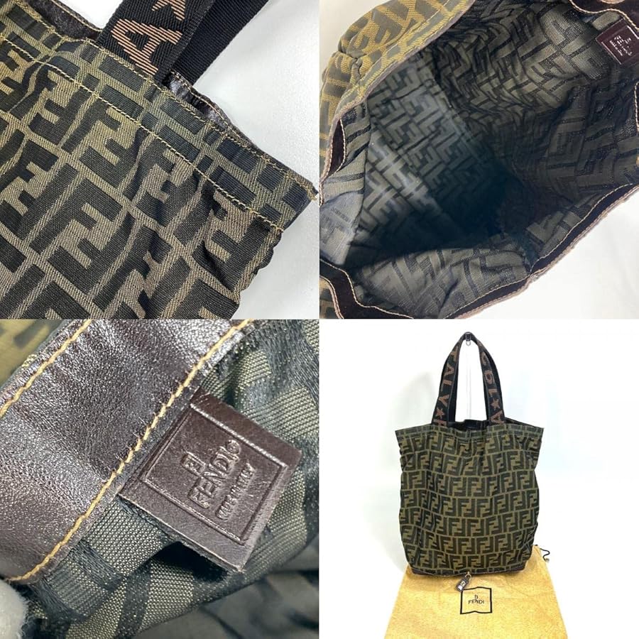 Amazon | [フェンディ] エコバッグ ズッカ 折り畳み式 トートバッグ