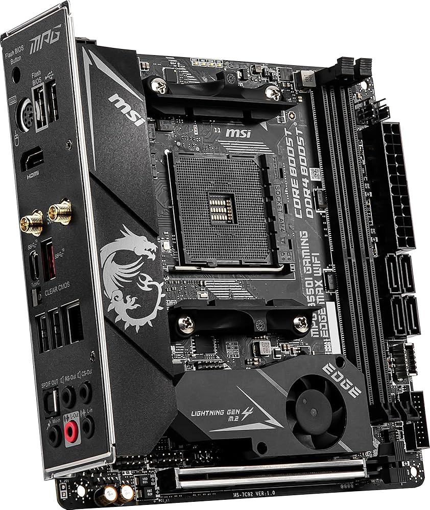 Amazon | MSI MPG B550I GAMING EDGE MAX WIFI マザーボード Mini-ITX