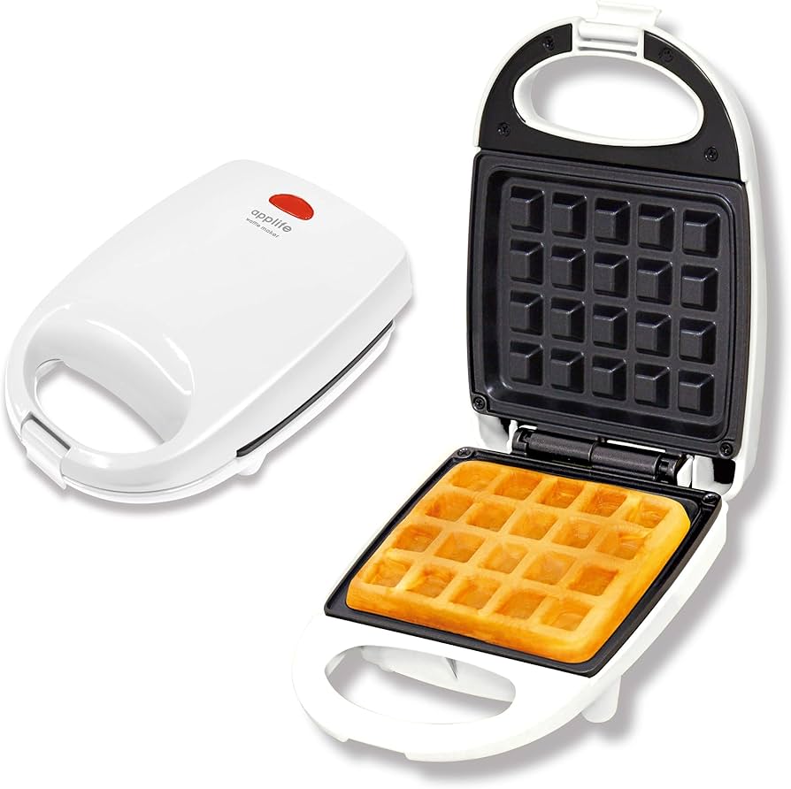 Amazon | applife ワッフルメーカー 白 | ワッフル モッフル 簡単 時短