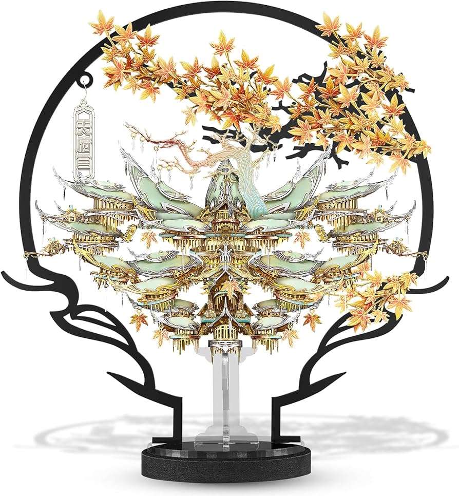 Amazon | Piececool 3Dパズル 大人用 - 天府宮殿 3Dメタルモデル