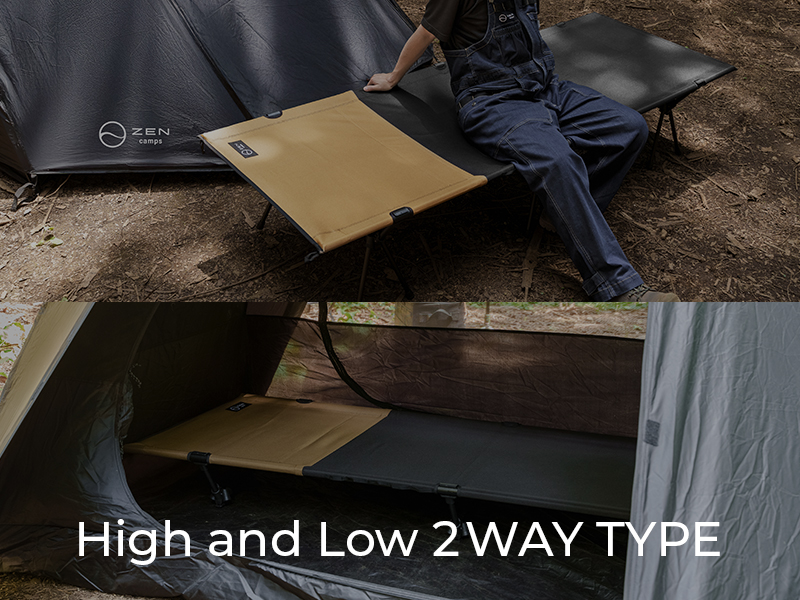 Amazon.co.jp: ZEN Camps ZEN BASE COT コット 2WAY ハイ/ロー 1000D