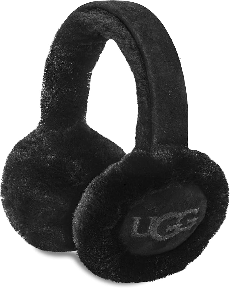 UGG Women's Water Resistant Sheepskin Earmuffs with Embroidered
