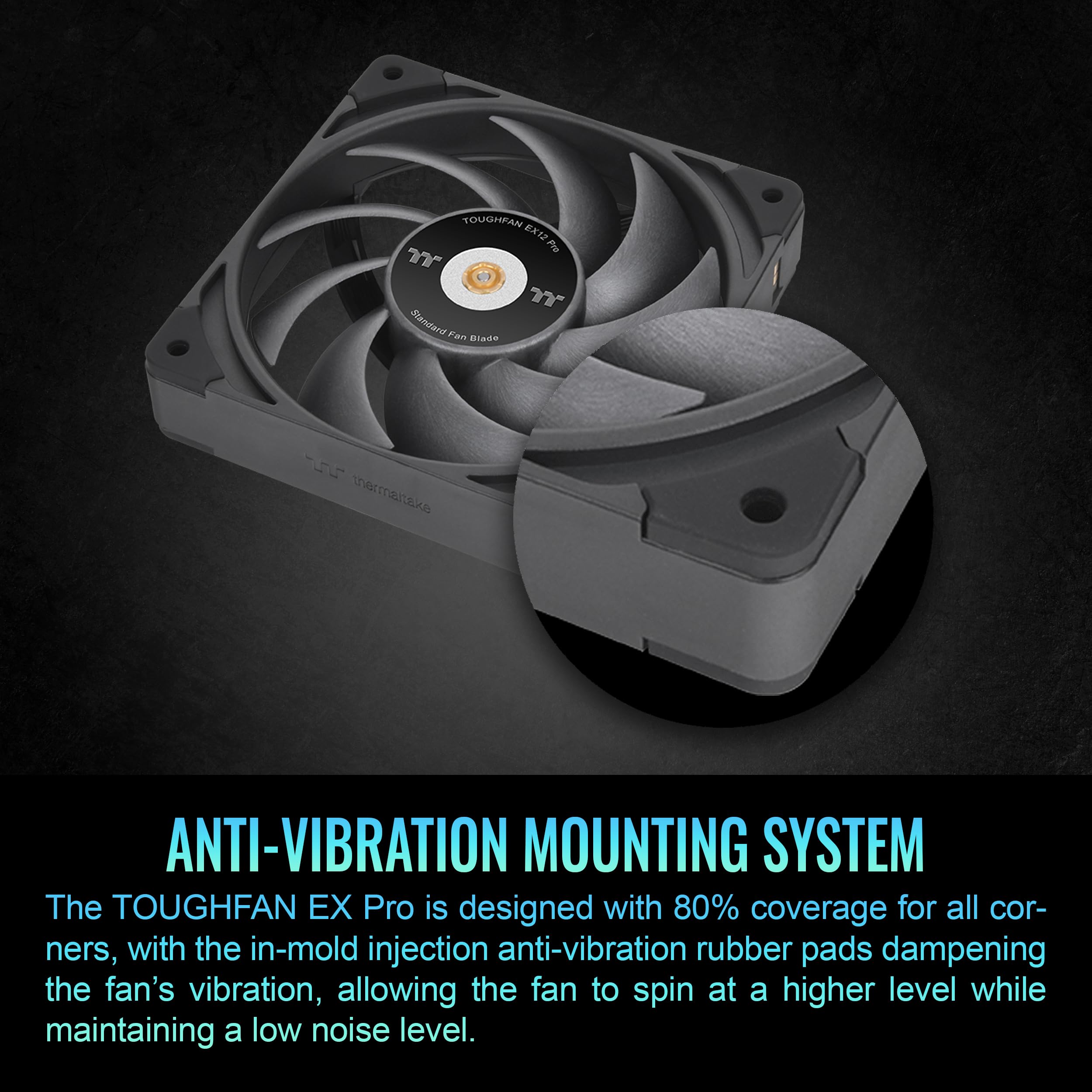 Amazon.com: Thermaltake TOUGHFAN EX12 Pro PC Cooling Fan, Magnetic