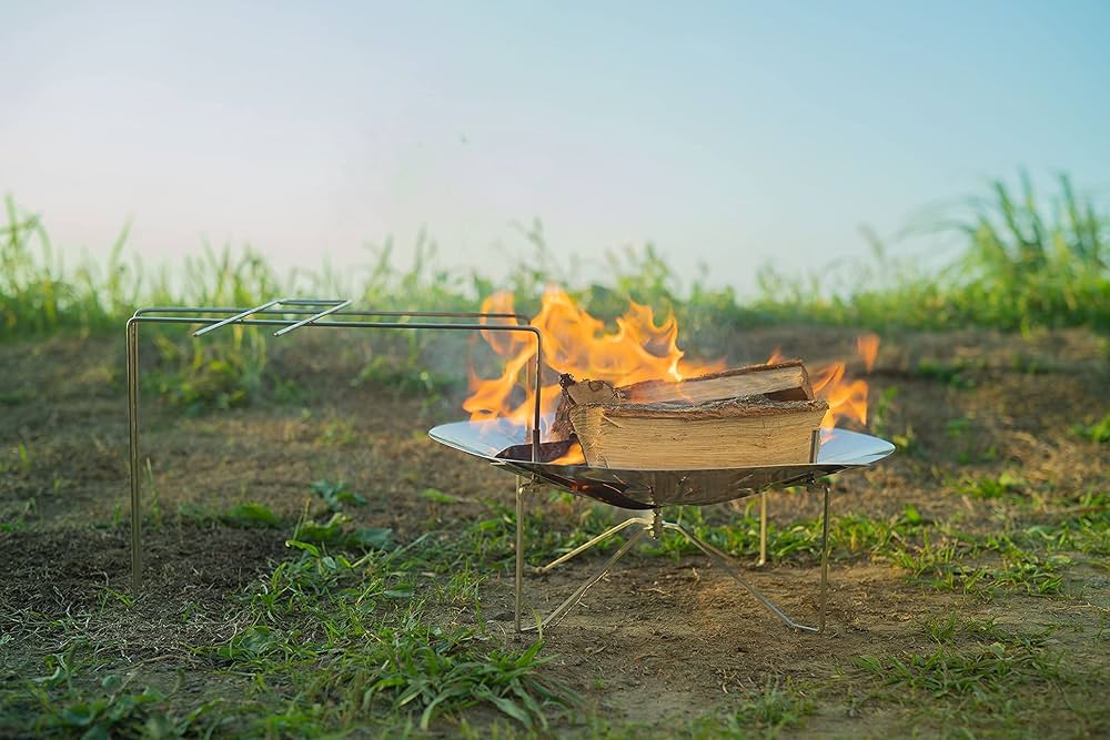 Amazon.co.jp: 焚き火台 en BELKROOT ベルクロート 軽量 キャンプ ソロ