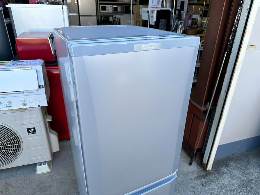 Amazon.co.jp: MR-P15D-S(シャイニ-シルバ-) Pシリ-ズ 2ドア冷蔵庫 右