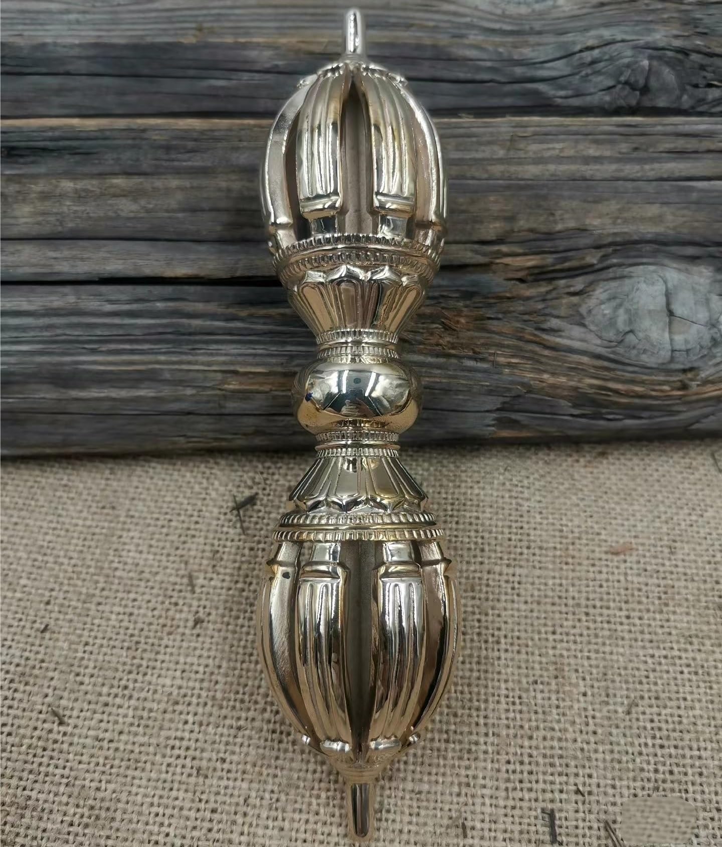 Amazon｜九鈷杵 九股金刚杵 真鍮製 法器 仏教法具 辟邪 仏具 魔除け長