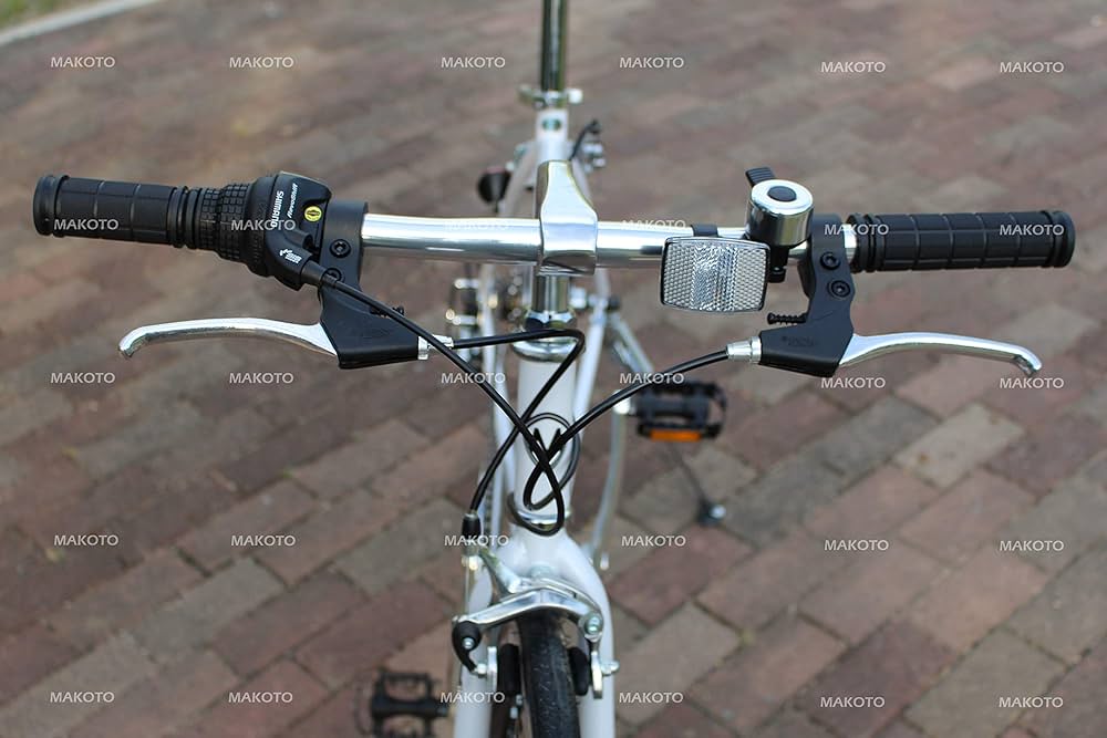 Amazon | MAKOTO クロスバイク自転車シマノ製6段変速700C 60mmディープ