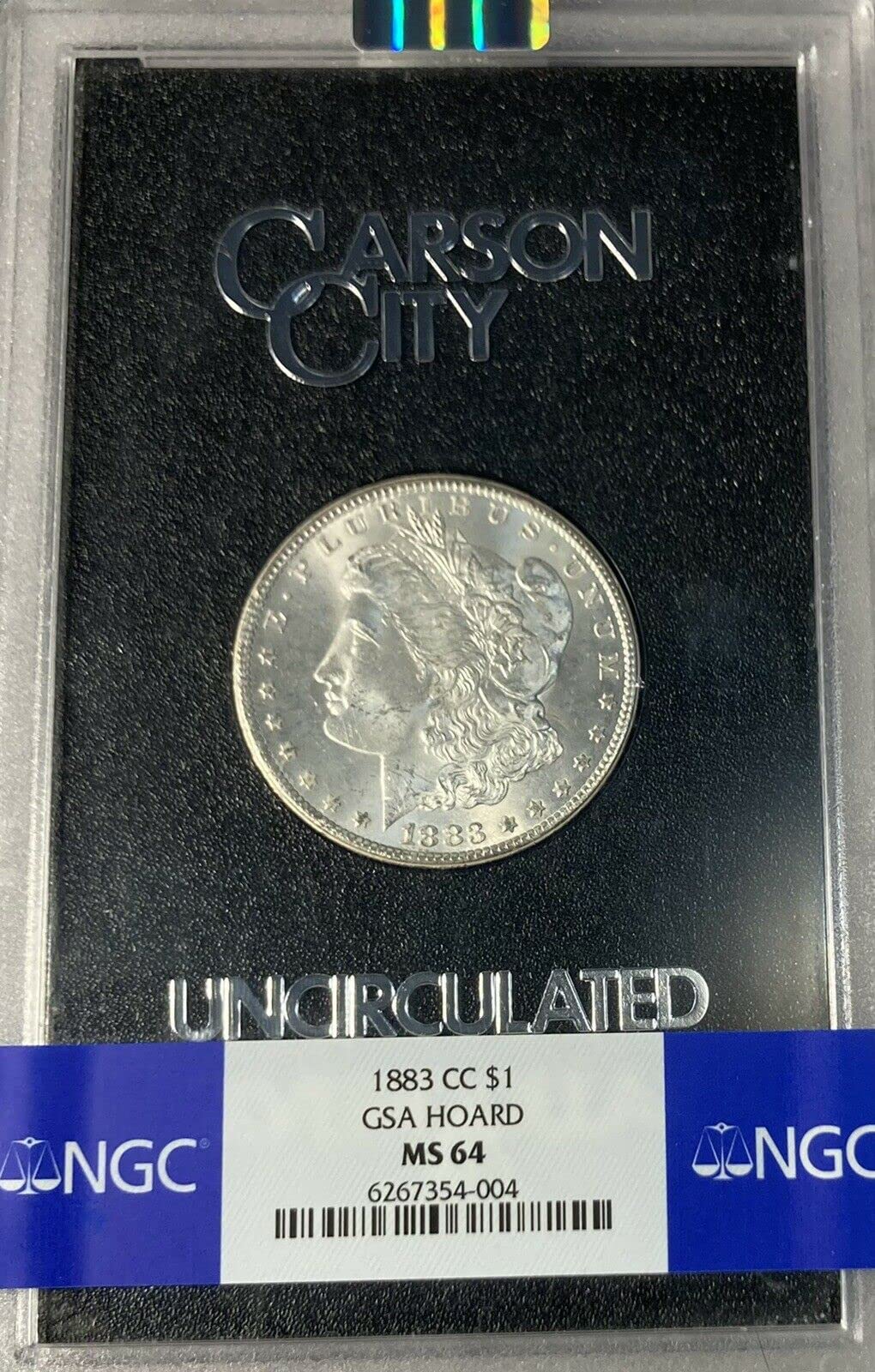 Certified Morgan Silver Dollar 1883-CC MS64 NGC at Amazon's