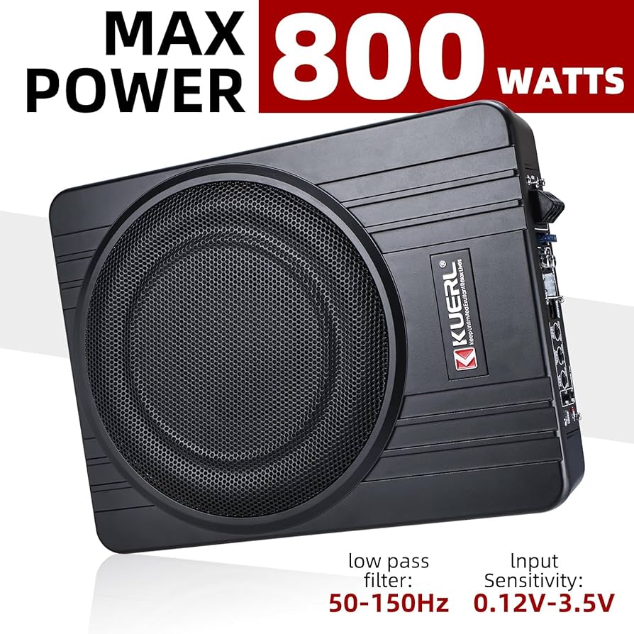 Amazon.co.jp: YaCCC 10インチ 800W カーシート下サブウーファー