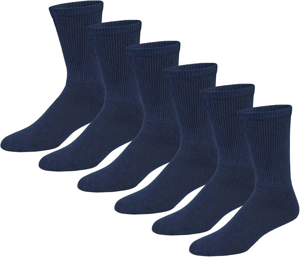 Amazon.com: Premium Women's Soft Breathable Cotton Crew Socks, Non
