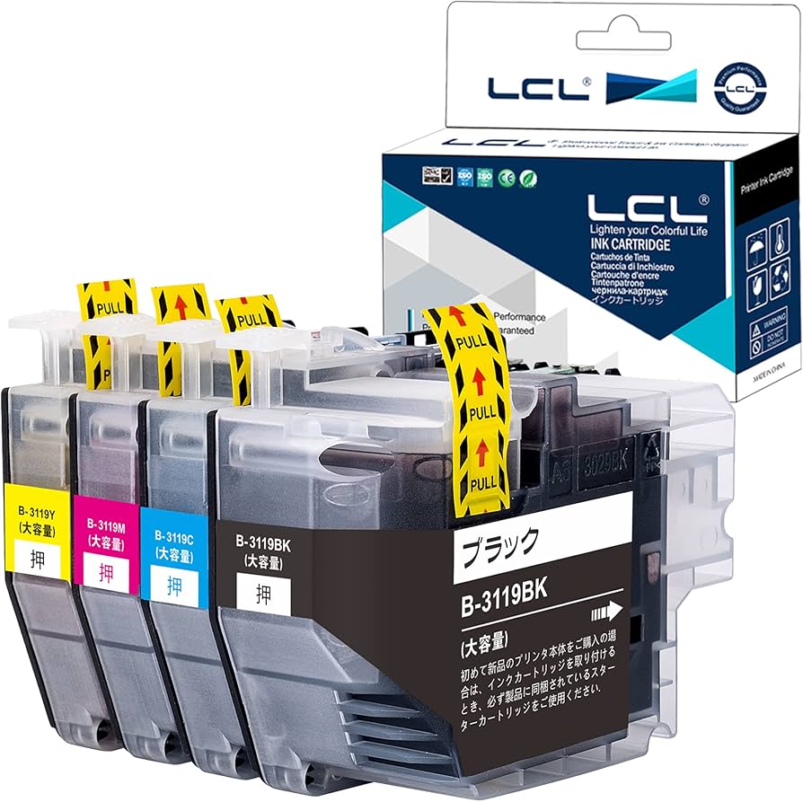 Amazon.co.jp: LCL LC3119 LC3119-4PK ブラザー 用 インク lc3119 純正