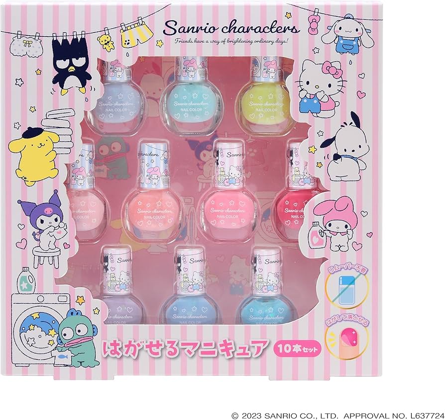 Amazon | レイス(Race) サンリオキャラクターズ はがせるマニキュア 10