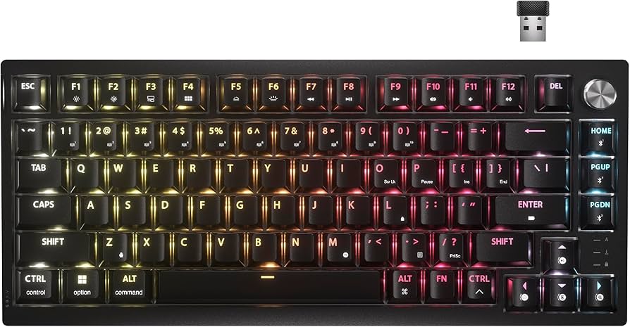 Amazon.com: Corsair K65 Plus Wireless 75% RGB Hot-Swappable