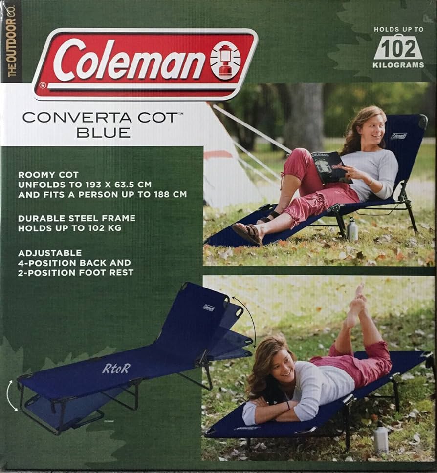 Amazon.co.jp: Coleman コンバータ コット ブルー 折畳み式ベッド